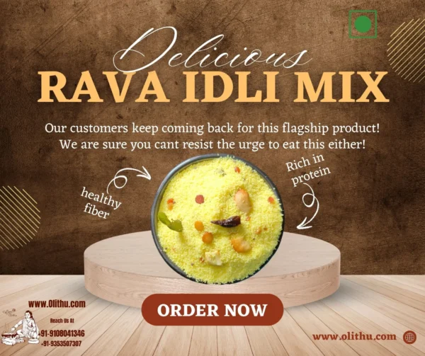Rava Idli Instant Mix – Ready-to-Cook Breakfast | Soft & Fluffy | Olithu - Image 4
